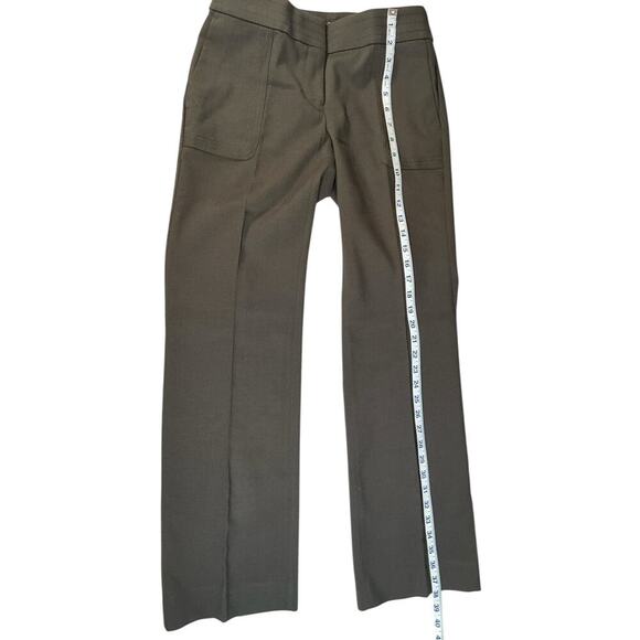 Loft Chino Pants Olive Green No Size Great Condition Pockets Thick Waist Band - Picture 8 of 11